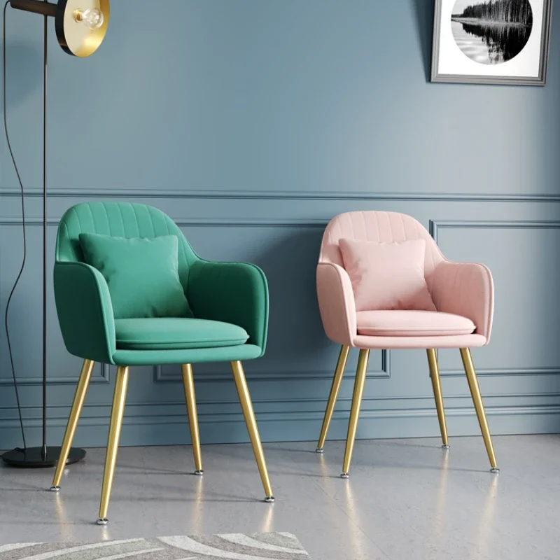 Home Bar Seating - Moda nórdica luz luxo camurça metal