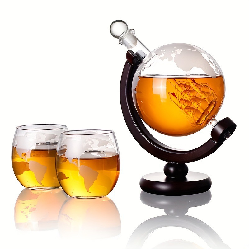 Decanter Globe Set - Decantador de Uísque em Formato de