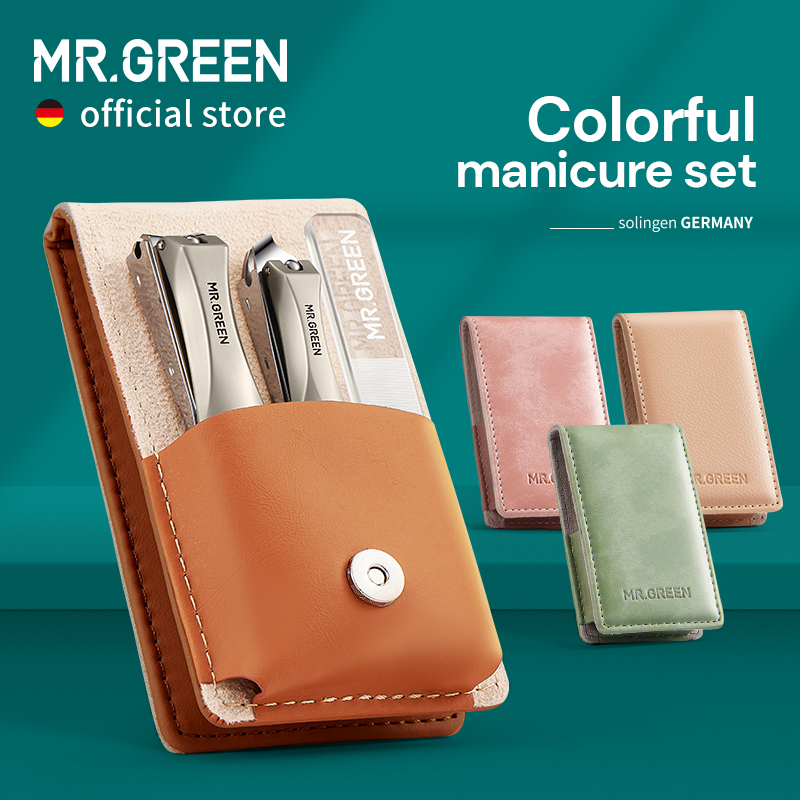 Home Barbershop - verde conjunto de manicure tesoura de