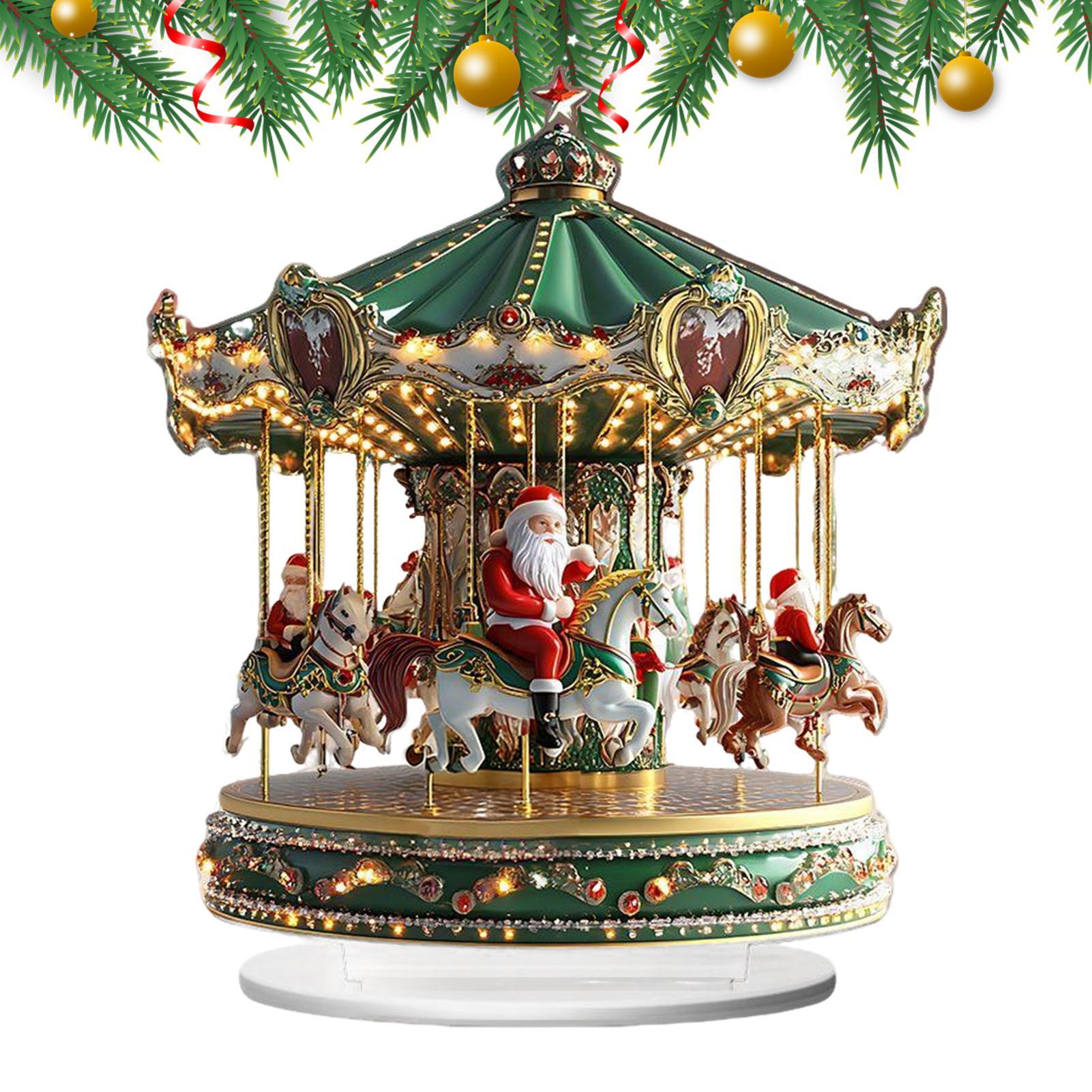 Home Bar Shelf - Carrossel de natal acrílico 2d decoração