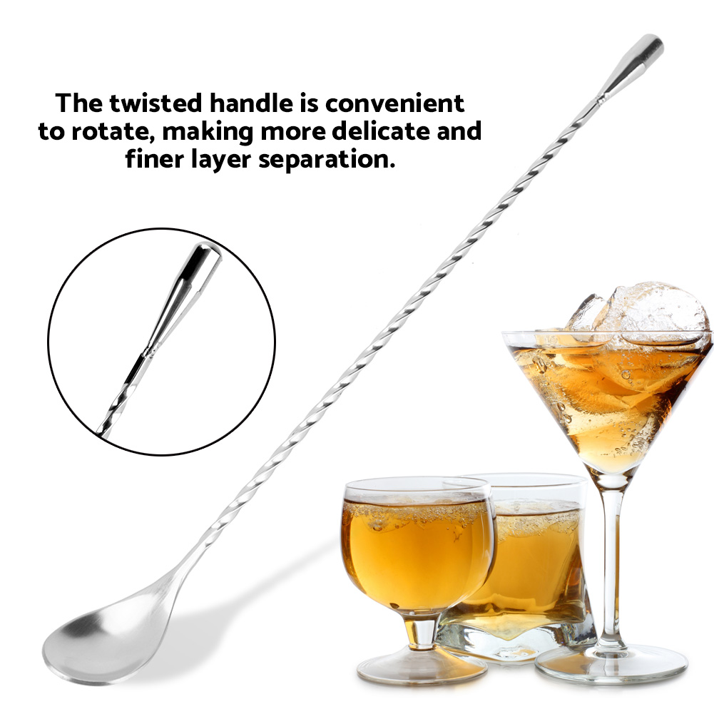 Bar Spoon Twisted - Colher de Bar em Aço Inoxidável