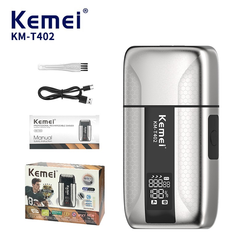 Speed Pourer Cap - Kemei T402 Barbeador Elétrico Profissional para