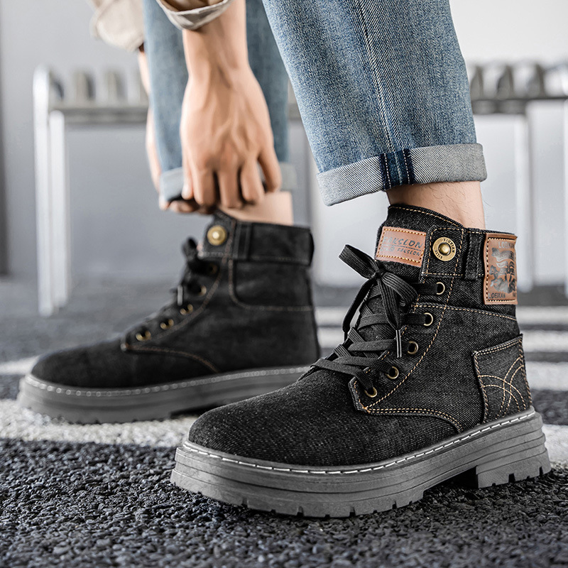 Home Barca - Plus size homens botas de tornozelo