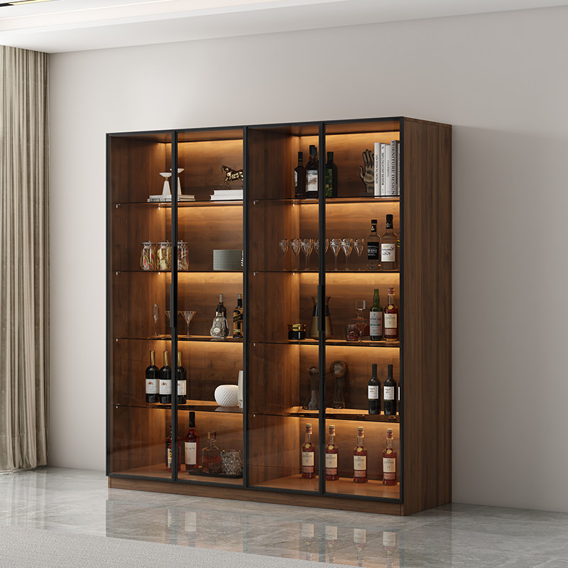 Home Bar Shelf - Armário de Bar Moderno de Designer,