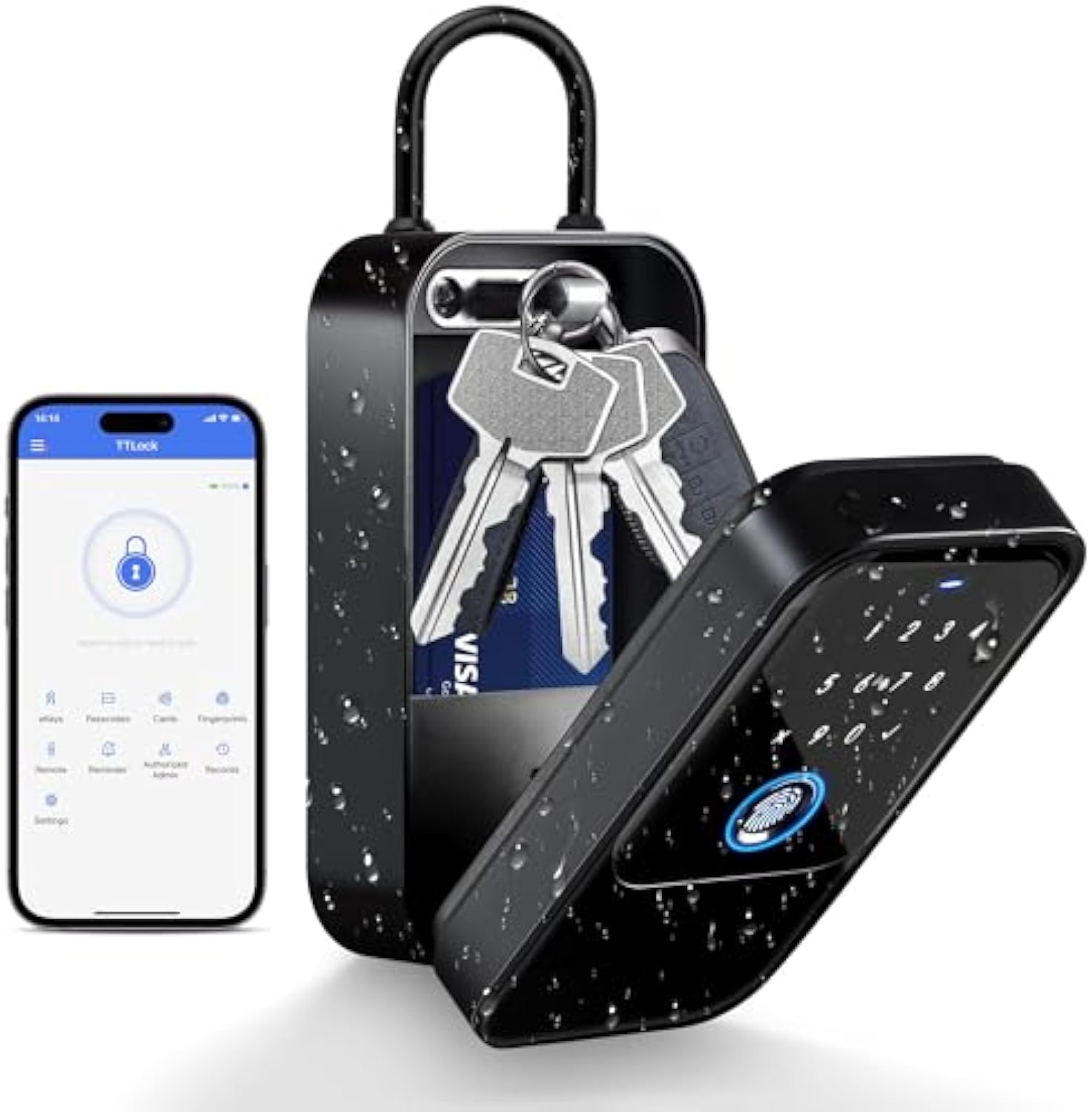 Home Bargains - Sem fio Smart Key Lock Box,