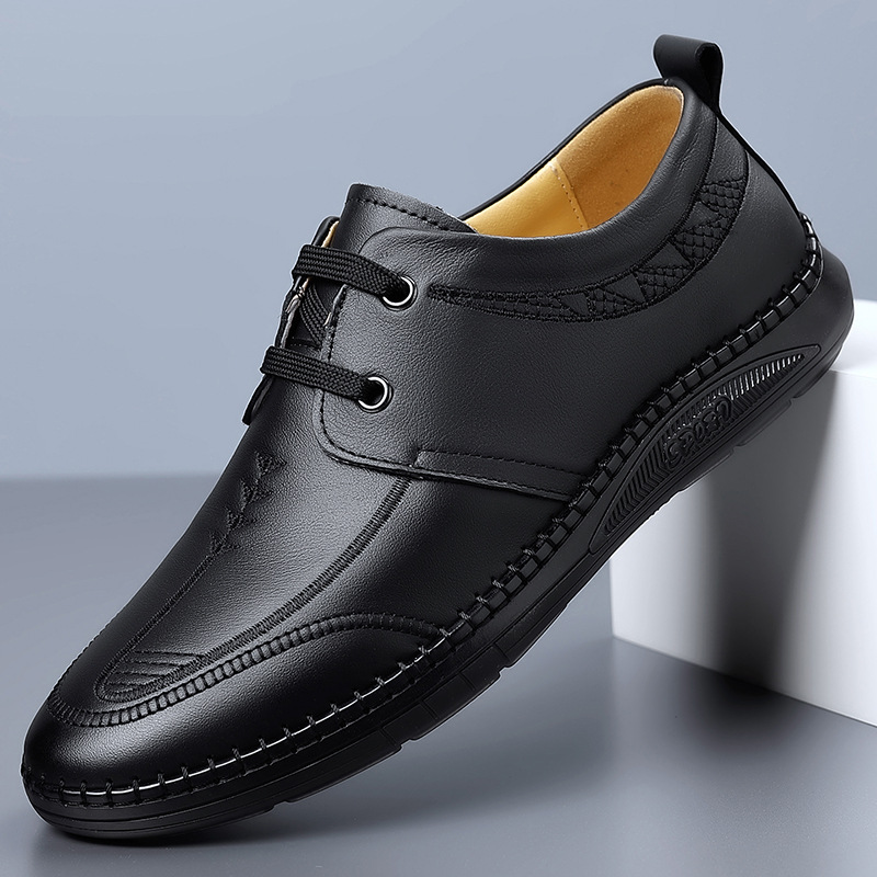 Home Barca - Moda masculina mocassins estilo coreano couro