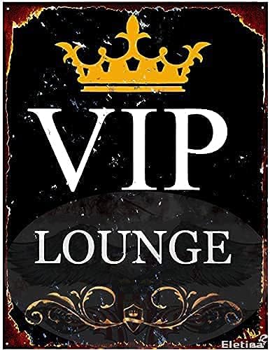 Home Bar Lounge - Placa Decorativa de Metal Vintage para