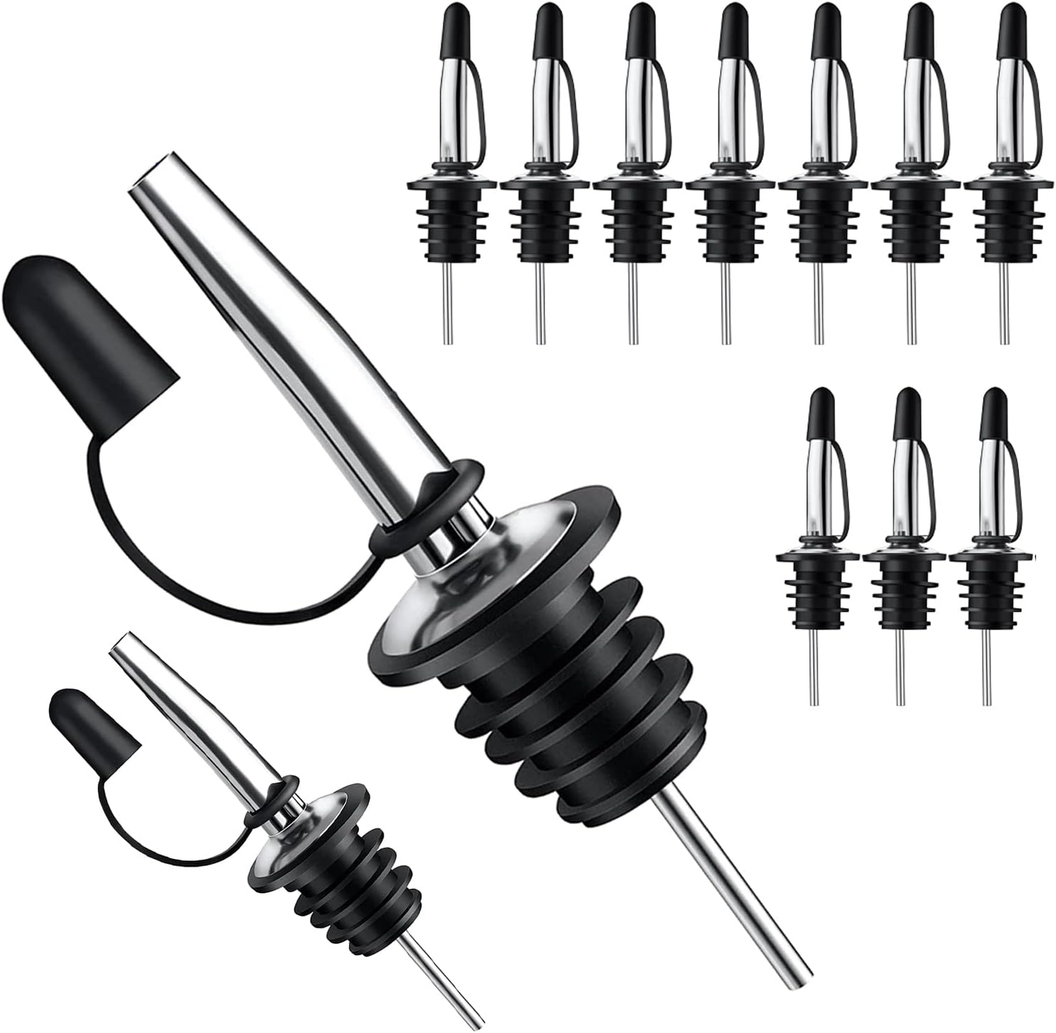 Speed Pourer Cap - Conjunto de 12 Bicos Dosadores para