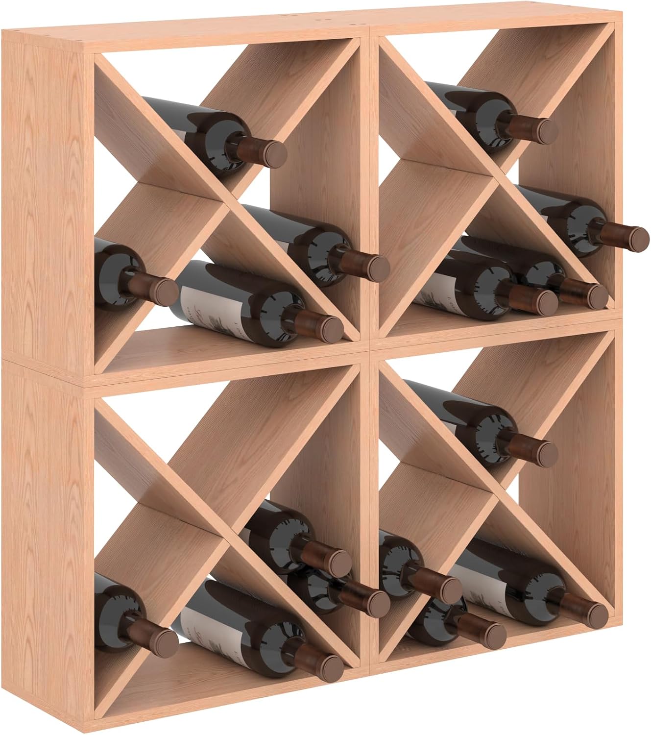 Home Bar Shelf - Suporte para 96 Garrafas de Vinho,
