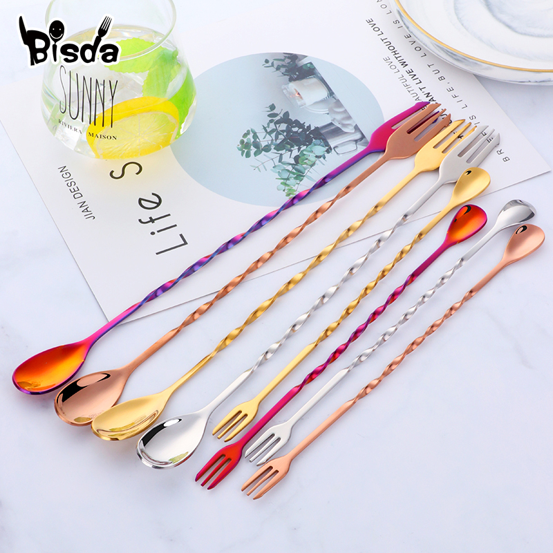 Bar Spoon Twisted - Colheres de bar de coquetel com