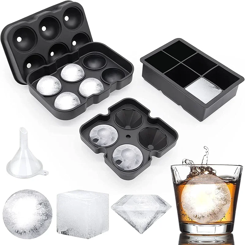 Ice Mold Sphere - Grande bandejas de cubos de gelo