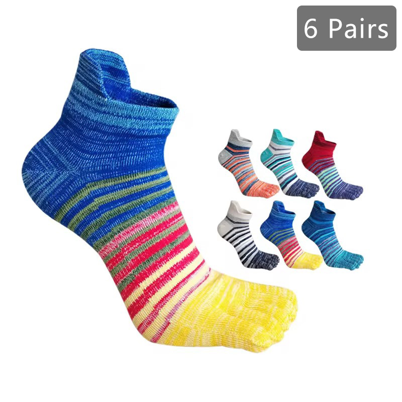 Home Barca - 1/6 pares 5 meias de dedo