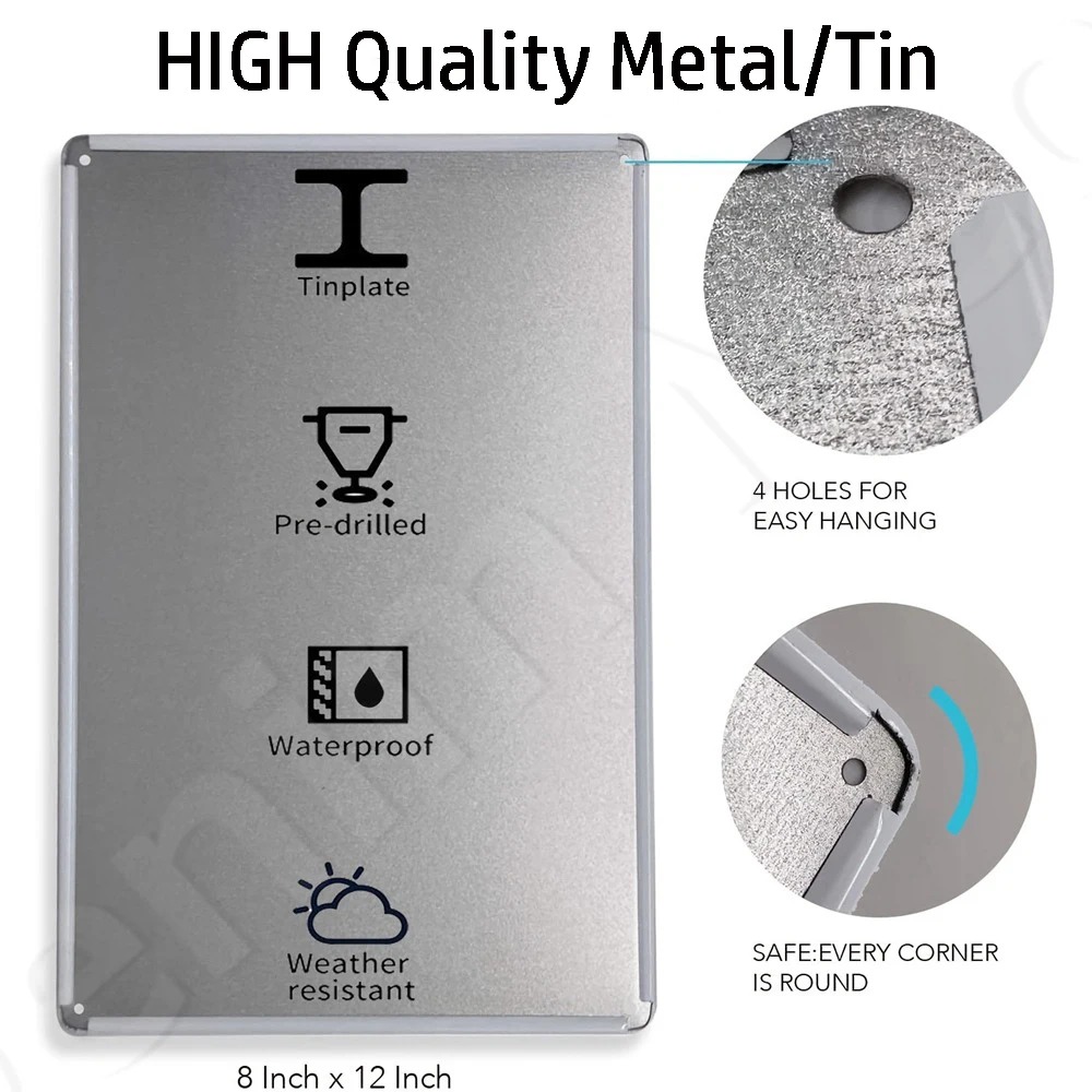 Placa de Metal Personalizada E - Home Bar Cafe avaliação e preço
