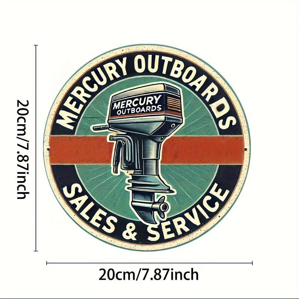 Placa de Metal Vintage Mercury - Home Barca avaliação e preço