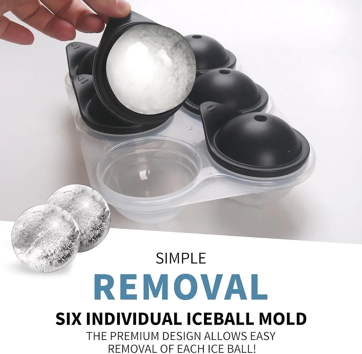 Bandeja grande de cubos de gel - Ice Mold Sphere avaliação e preço