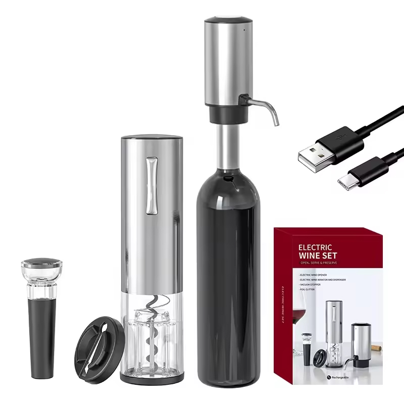Conjunto Abridor de Vinho Elét - Home Bar Set avaliação e preço