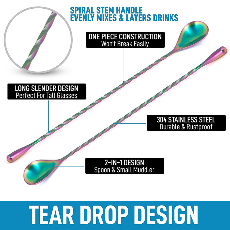Colher de coquetel em forma de - Bar Spoon Twisted avaliação e preço