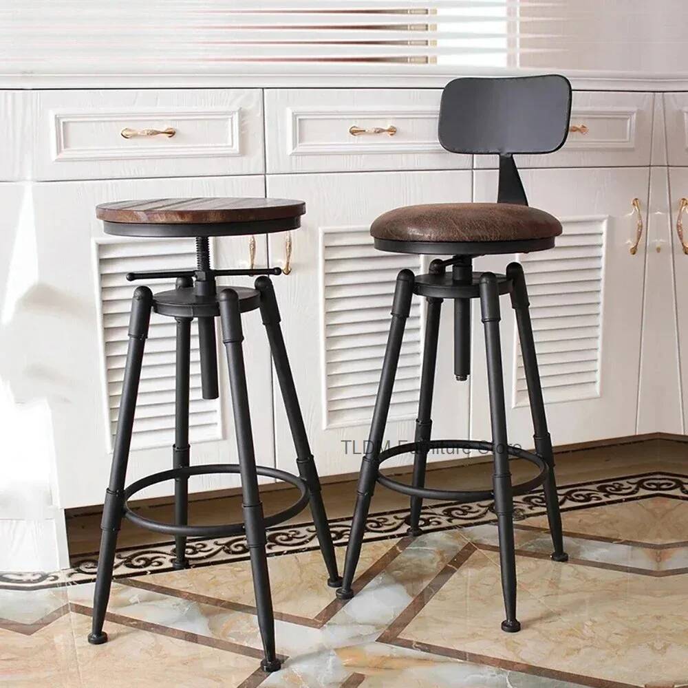 Cadeira de Bar Retrô em Ferro, - Home Bar Seating avaliação e preço