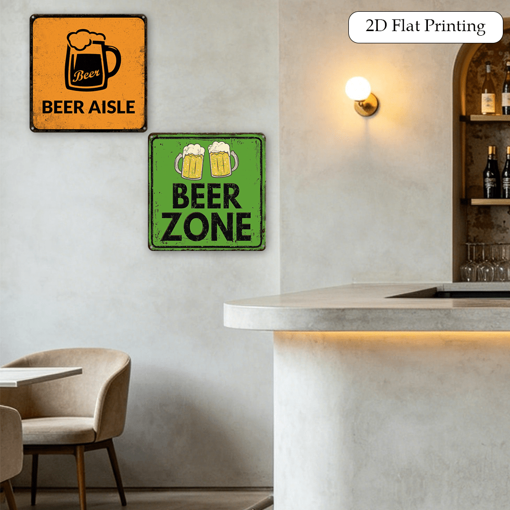 Conjunto de 2 Placas de Metal  - Home Bar Lounge avaliação e preço