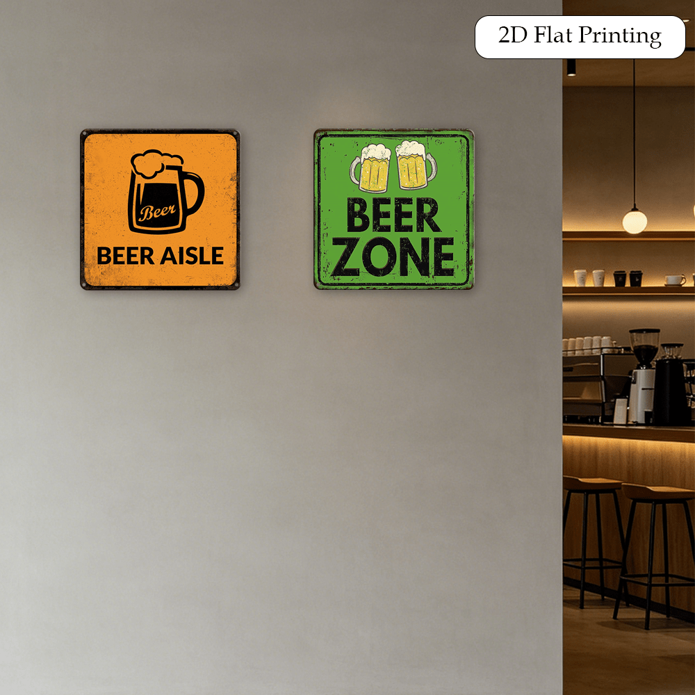 Conjunto de 2 Placas de Metal  - Home Bar Lounge avaliação e preço