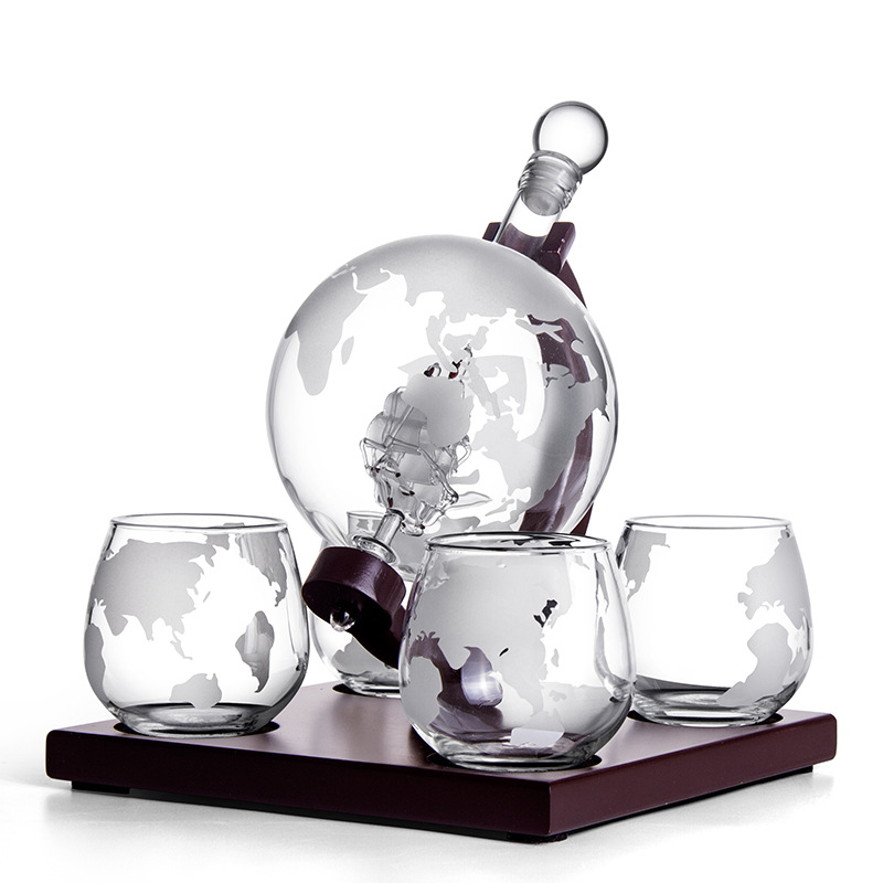 Globo decantador de vidro para - Decanter Globe Set avaliação e preço