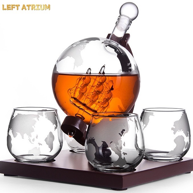 Decantador em forma de globo d - Decanter Globe Set avaliação e preço
