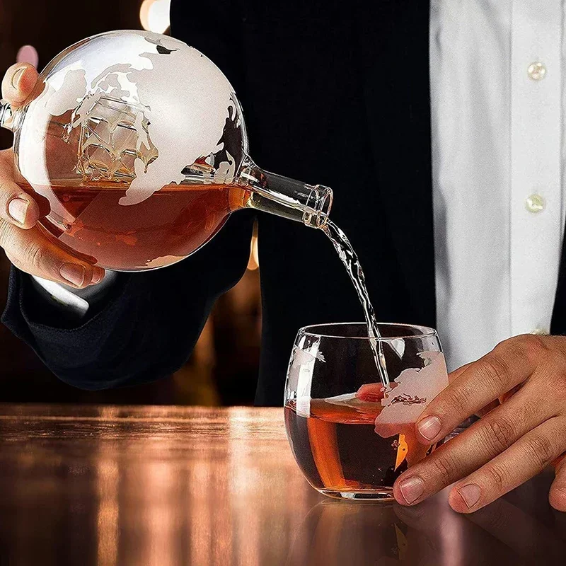 Decantador De Globo Criativo C - Decanter Globe Set avaliação e preço