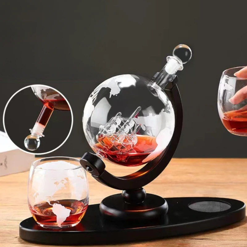 Decantador de uísque em forma  - Decanter Globe Set avaliação e preço
