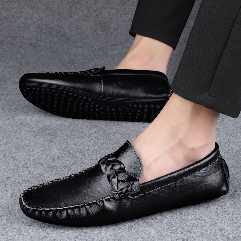 Sapatos masculinos de couro de - Home Barca avaliação e preço