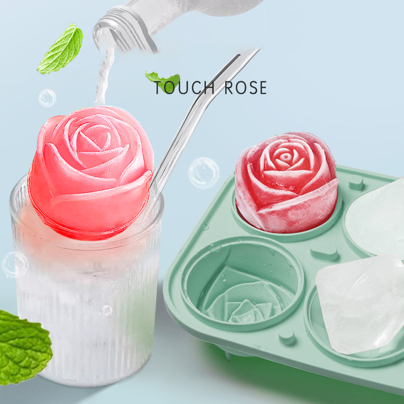 3d rosa diamante redondo molde - Ice Mold Sphere avaliação e preço