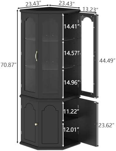 Armário de Canto com Luzes LED - Home Bar Shelf avaliação e preço