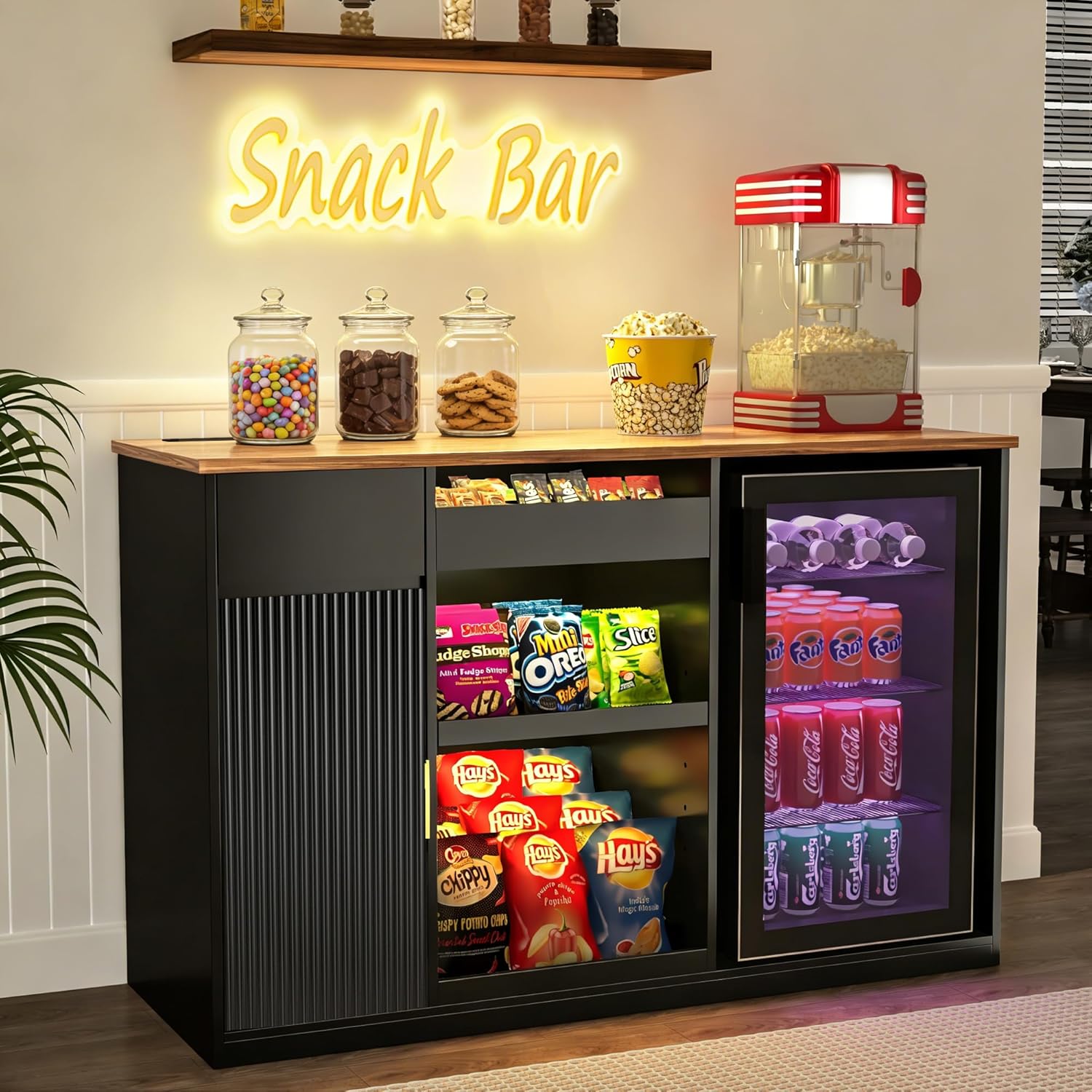 Armário para Lanches com Espaç - Home Bar Shelf avaliação e preço
