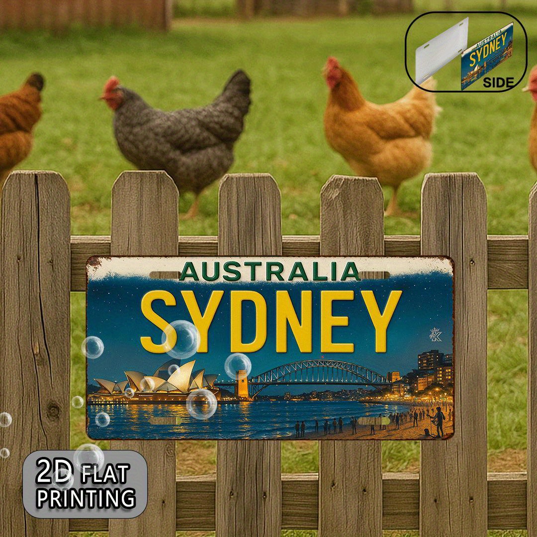 Placa de Metal Vintage da Aust - Home Bar Sydney avaliação e preço