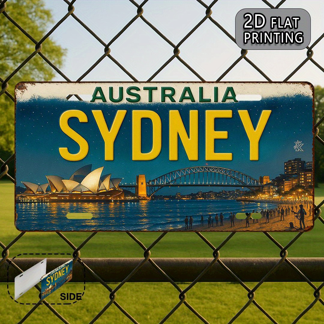 Placa de Metal Vintage da Aust - Home Bar Sydney avaliação e preço