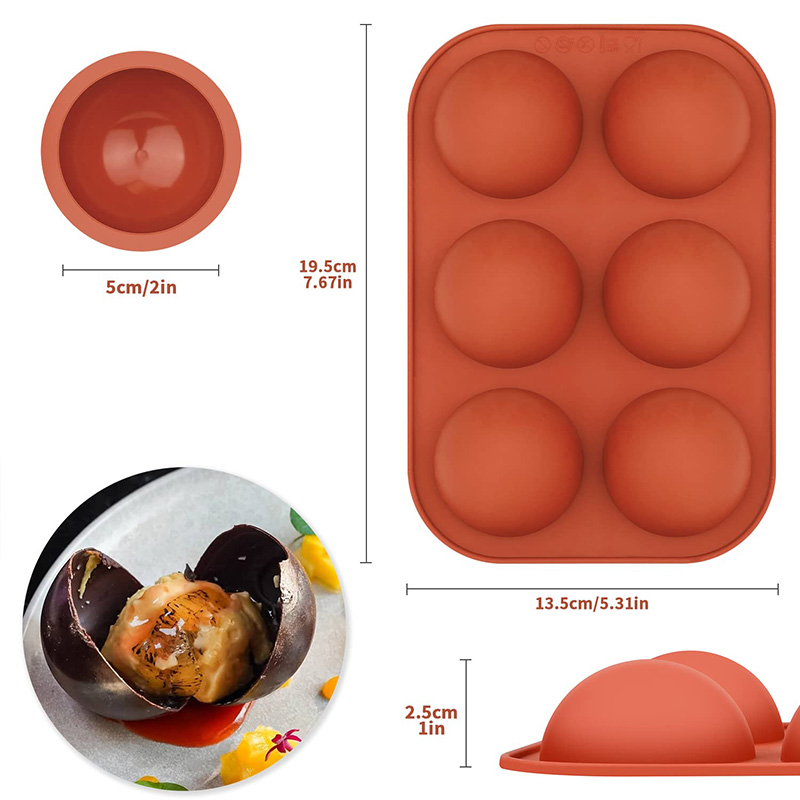 Molde de silicone de 6 cavidad - Ice Mold Sphere avaliação e preço