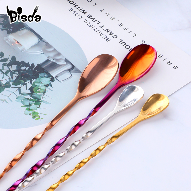 Colheres de bar de coquetel co - Bar Spoon Twisted avaliação e preço